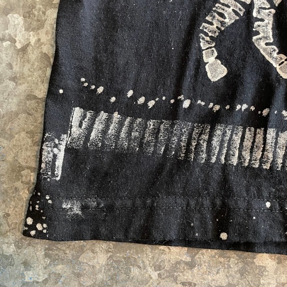 Vintage Zebra All Over Print Shirt Mens Large One Size EZL Tribal AOP USA Black - Picture 6 of 12